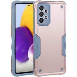 Mobigear Non-slip Armor Samsung Galaxy A73 Hoesje Hardcase Backcover Shockproof - Roségoud