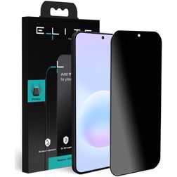 Elite Samsung Galaxy A57 Glazen Screenprotector Privacy - Case Friendly - Zwart