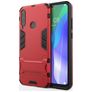 Mobigear Armor Stand Huawei Y6p Hoesje Hardcase Backcover Shockproof met Standaard - Rood