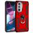 Mobigear Armor Ring Motorola Edge 30 Pro Hoesje Hardcase Backcover Shockproof met Ringhouder - Rood