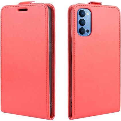 Mobigear OPPO Reno 4 Hoesje Flipcase - Rood