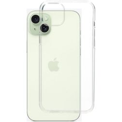 Mobiparts Classic Doorzichtig iPhone 15 Plus Hoesje Flexibel TPU Backcover - Transparant