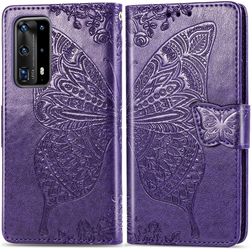 Mobigear Butterfly Huawei P40 Pro Hoesje Bookcase Portemonnee - Paars