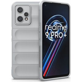 Mobigear Bumpy Realme 9 Pro Plus Hoesje Flexibel TPU Backcover - Grijs