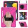 Mobigear SureGrip XGuard iPad 8 (2020) Hoes Hard Kunststof,Siliconen Backcover + Stylus Houder + Schouderband + Standaard - Roze