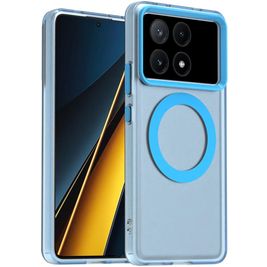 Mobigear Shockproof POCO X6 Pro MagSafe Hoesje Hardcase Backcover - Blauw