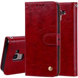 Mobigear Wallet Samsung Galaxy J6 (2018) Hoesje Bookcase Portemonnee - Rood