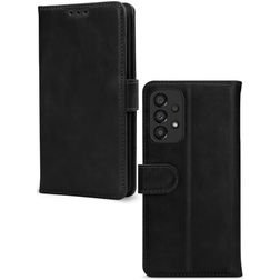 Mobilize Wallet Samsung Galaxy A33 Hoesje Echt Leer Bookcase Portemonnee - Zwart