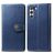 Mobigear Snap Button Samsung Galaxy S21 FE Hoesje Bookcase Portemonnee - Blauw