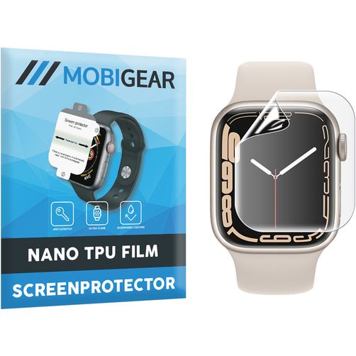 Mobigear Apple Watch - 41 mm Hydrogel TPU Screenprotector - Case Friendly