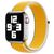 Mobigear Woven Nylon Apple Watch Bandje Klittenbandsluiting - 42/41/40/38 mm - Geel