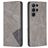 Mobigear Rhombus Slim Samsung Galaxy S23 Ultra Hoesje Bookcase - Grijs