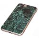Mobigear Marble iPhone 8 Plus Hoesje Flexibel TPU Backcover - Groen