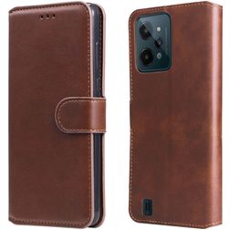 Mobigear Wallet Realme C31 Hoesje Bookcase Portemonnee - Bruin