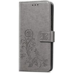 Mobigear Clover Huawei P40 Hoesje Bookcase Portemonnee - Grijs