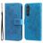Mobigear Flowers Samsung Galaxy A55 Hoesje Bookcase Portemonnee - Blauw