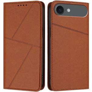 Mobigear Frosted Flip iPhone Air Hoesje Bookcase Portemonnee - Bruin