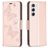 Mobigear Butterfly Samsung Galaxy S23 Hoesje Bookcase Portemonnee - Roségoud