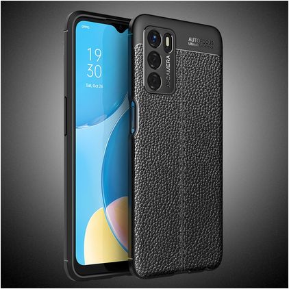 Mobigear Luxury OPPO A16s Hoesje Flexibel TPU Backcover - Zwart