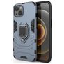 Mobigear Armor Ring iPhone 13 Hoesje Hardcase Backcover Shockproof met Ringhouder - Blauw