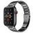 Mobigear Lissabon Stalen Apple Watch Bandje Vouwsluiting - 49/46/45/44 mm - Spacegrijs