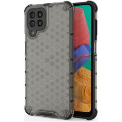 Mobigear Honeycomb Samsung Galaxy M33 Hoesje Hardcase Backcover Shockproof - Zwart