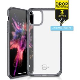 ITSKINS Level 2 HybridFrost iPhone 11 Hoesje Hardcase Backcover Shockproof - Transparant / Zwart