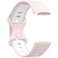 Mobigear Sport Dual Siliconen Fitbit Charge 5 Bandje Druksluiting - Wit / Roze