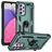 Mobigear Armor Ring Samsung Galaxy A33 Hoesje Hardcase Backcover Shockproof met Ringhouder - Groen