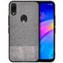 Mobigear Fabric Xiaomi Redmi 7 Hoesje Hardcase Backcover - Grijs
