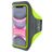 Mobiparts Comfort Fit Telefoonhouder Hardlopen iPhone 11 Sport Hoesje Neopreen Sportarmband - Neon Green
