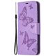 Mobigear Butterfly Samsung Galaxy A52s 5G Hoesje Bookcase Portemonnee - Paars