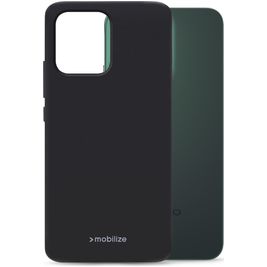 Mobilize Rubber Gelly OPPO Reno 14F Hoesje Flexibel TPU Backcover - Zwart