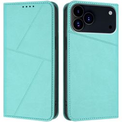 Mobigear Frosted Flip iPhone 17 Pro Hoesje Bookcase Portemonnee - Blauw