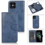 Mobigear Wallet iPhone 12 Hoesje Uitneembare 2in1 Bookcase Portemonnee - Donkerblauw
