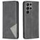 Mobigear Rhombus Slim Samsung Galaxy S23 Ultra Hoesje Bookcase - Zwart