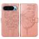 Mobigear Butterfly Google Pixel 9 Hoesje Bookcase Portemonnee - Roségoud