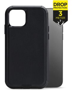 Mobilize Defender iPhone 12 Hoesje Hardcase Backcover Shockproof - Zwart