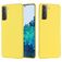 Mobigear Rubber Touch Samsung Galaxy S21 Siliconen Hoesje Backcover - Geel