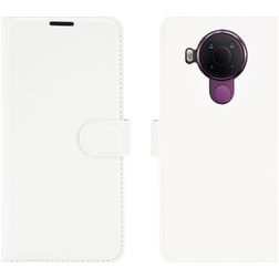 Mobigear Classic Nokia 5.4 Hoesje Bookcase Portemonnee - Wit