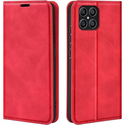 Mobigear Retro Slim HONOR X8 Hoesje Bookcase Portemonnee - Rood