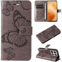 Mobigear Butterfly Xiaomi 14T Pro Hoesje Bookcase Portemonnee - Grijs