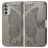 Mobigear Butterfly Motorola Moto G82 Hoesje Bookcase Portemonnee - Grijs