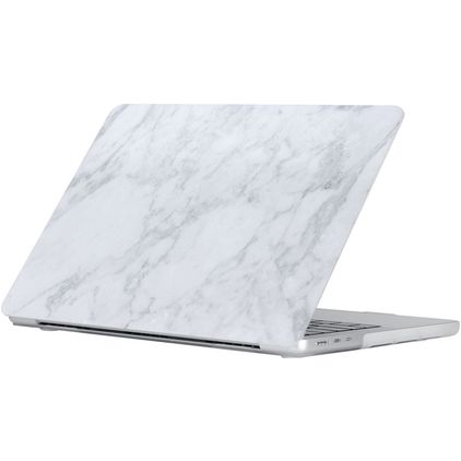 Mobigear Marble MacBook Air 15 Inch (2023-2026) Hoes Hardshell Laptopcover MacBook Case - Grijs - Model A2941 / A3114 / A3241 / A3448