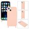 Mobigear Lanyard iPhone 14 Plus Siliconen Hoesje met koord - Roze