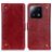 Mobigear Ranch Xiaomi 13 Hoesje Bookcase Portemonnee - Bordeaux Rood