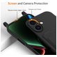 Mobigear Lanyard Card iPhone 17 Siliconen Hoesje met koord en Pasjeshouder - Zwart