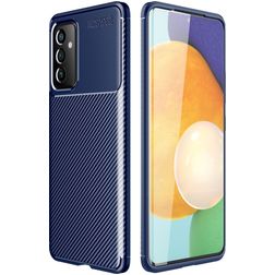 Mobigear Racing Samsung Galaxy A82 5G Hoesje Flexibel TPU Backcover - Blauw