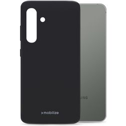 Mobilize Rubber Gelly Samsung Galaxy S24 Plus Hoesje Flexibel TPU Backcover - Matt Black