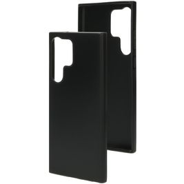 Mobiparts Classic Samsung Galaxy S23 Ultra Hoesje Flexibel TPU Backcover - Matt Black